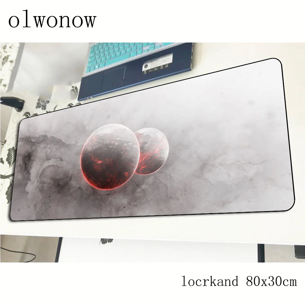 Olwonow Moon Space Blue большой коврик для мыши игровой 800x300 мм Противоскользящий