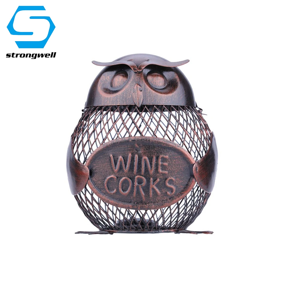

Simple Owl Coin Bank Miniature Figurine Iron Money Box Crafts Model Desktop Home Decoration Accessories Borthday Gift Kids Toy