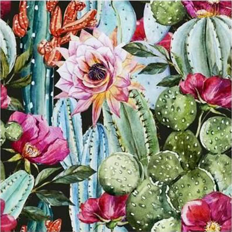 

5D DIY diamond inlaid diamond embroidery cactus various floral embroidery cross stitch home decoration gifts