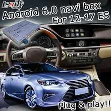 Android 6.0 cuadro de navegación GPS para Lexus es 2012-2017 de vídeo, etc interfaz con GVIF LVDS screen cast ES200 ES 250 ES350 ES300h