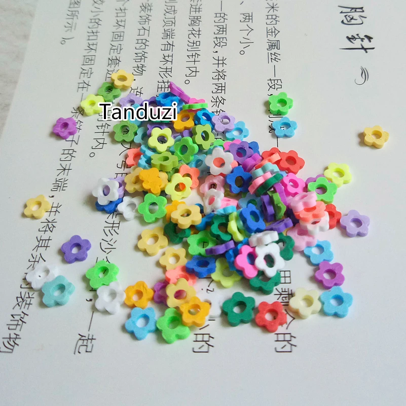 

Tanduzi 1000g Clay Accessories Flower Shaped Polymer Clay Cabochon Deco Parts Phone Beauty Decoration DIY