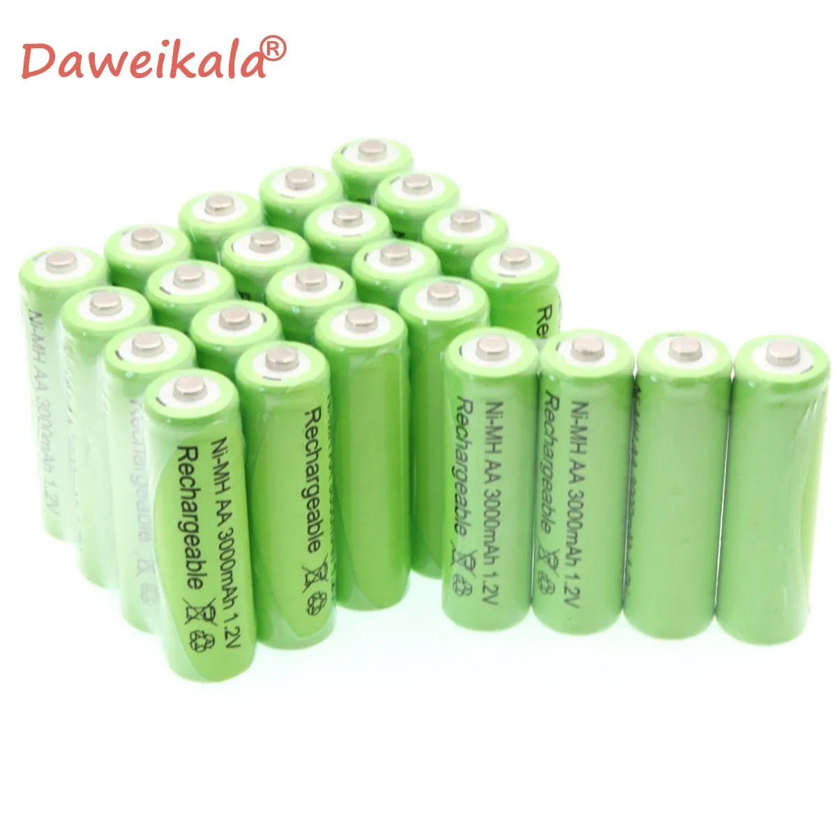 

100% new AA battery 3000 mAh rechargeable battery, 1.2 V Ni-MH AA battery, suitable for clocks, mice, computers