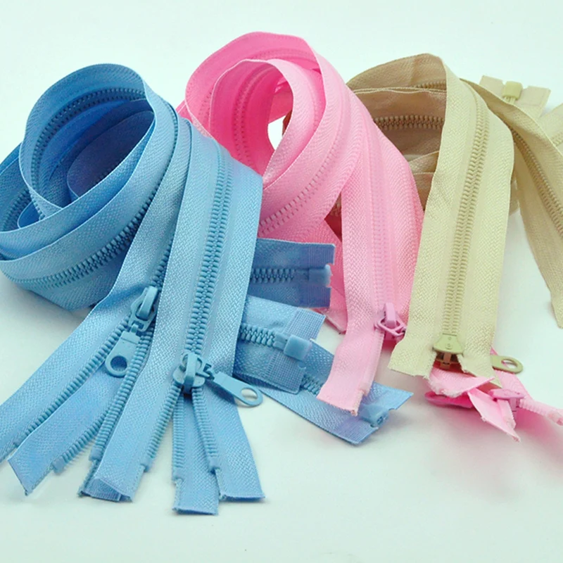 3pcs 5 Coat Resin Zipper Nylon 70cm Long Zipper For Jacket 3 Colors
