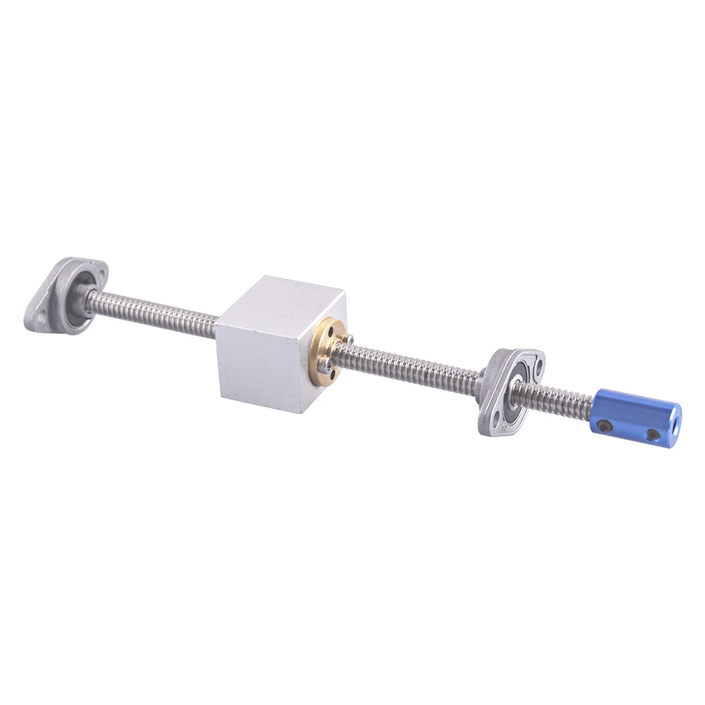 

horizontal 3D Printer Guide Rail PartsT8 Lead Screw 20/25/30/35/40/45/50cm 2mm Lead Screw Rod KFL08 Bracket /Coupler/Nut Seat