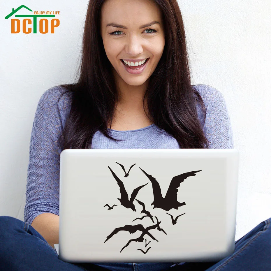 

DCTOP Flock Of Seagulls Laptop Sticker Vinyl Art Removable DIY Wall Decals Home Decoration Waterproof Wall Murals