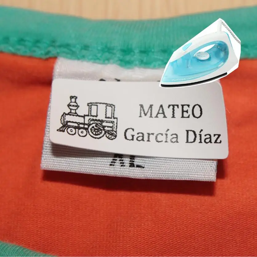 

36 pieces 13*30mm SATIN IRON ON SCHOOL UNIFORM NAME TAPES LABELS TAGS PREMIUM QUALITY BACK TO SCHOOL GIFTS