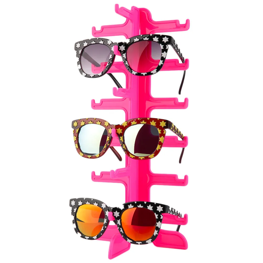 6 слои четыре цвета Модные Защита от солнца очки пластик рамки дисплей стойка с полками прилавок для очков показать стенд держатель стойки