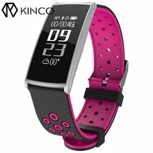 KINCO Bluetooth Sport Wristband Heart Rate Blood Pressure Monitor Smart Bracelet IP67 Waterproof Fitness Tracker for IOS/Android