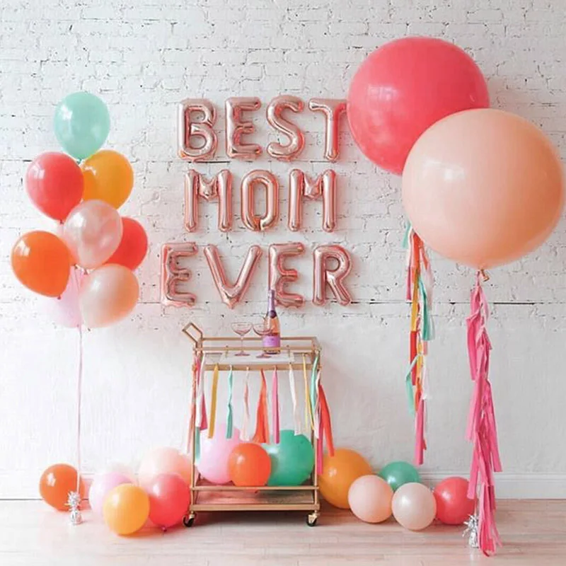 

16inch 26 big Letters Font Balloons party birthday Rose Gold Foil Helium wedding birthday decorations kids Supplies
