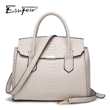 ESUFEIR Роскошная Змеиная Женская Сумка Известный Бренд Дизайнерская Кожаная Женская Сумка На Ремне