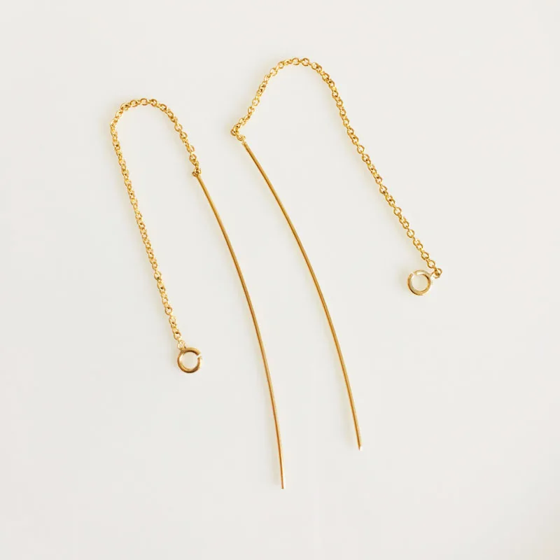 25 Pairs Gold Earring Hooks Fish Hooks Ear Wires For DIY Earrring Crafts