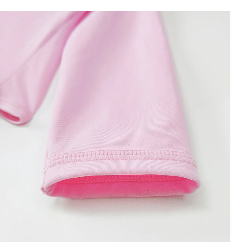 Детский купальный костюм для девочек из двух предметов, купальник для девочек, розовая футболка с длинными рукавами комплект из двух предметов, купальник с принтом алфавита; сезон лето костюм для серфинга