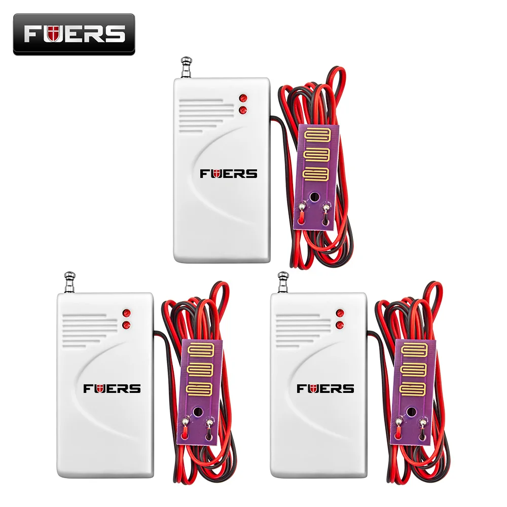 

3pcs/kit wilress 433Mhz water leak detector General Wireless Alarm Alert Detector System Water Leak Sensor Security