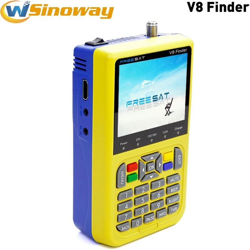 

via DHL satellite Finder satlink freesat v8 finder 3.5 inch LCD Colour Screensat Finder DVB-S2 High Definition MPEG-4 PK ws6916