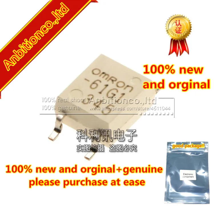 

5pcs 100% new and orginal G3VM-61G1 OMRON-61G1 MOS FET Relays SOP4 in stock