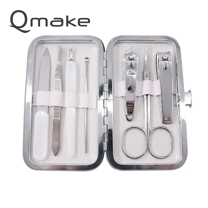 Manicure Tools Set of Nails steel Clipper Scissors Tweezer pedicure Travel kit Cartoon portable beauty Case for toe and finger 