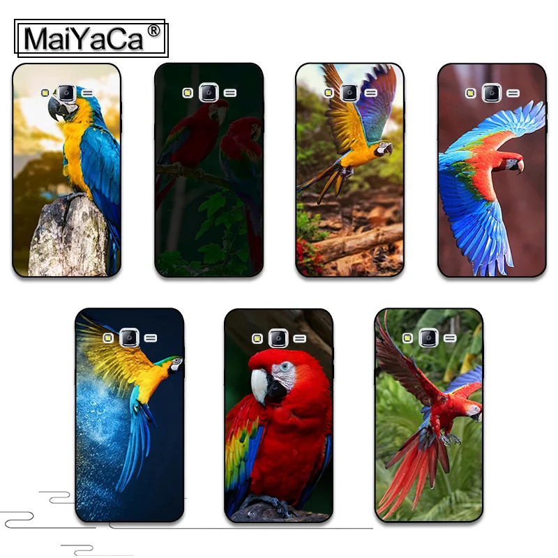 

MaiYaCa macaw-scarlet-macaws-birds-flight-parrots 2018 Colored PHONE Case for samsung j7 j8 j4 j6 j2pro a9 a8 a6 2018 case coque
