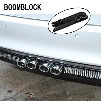 

BOOMBLOCK 2pcs/set Car 3D Cool Carbon Exhaust Pipe Stickers For Saab Chevrolet Cruze VW Passat B5 B6 B7 Toyota Corolla 2008 RAV4