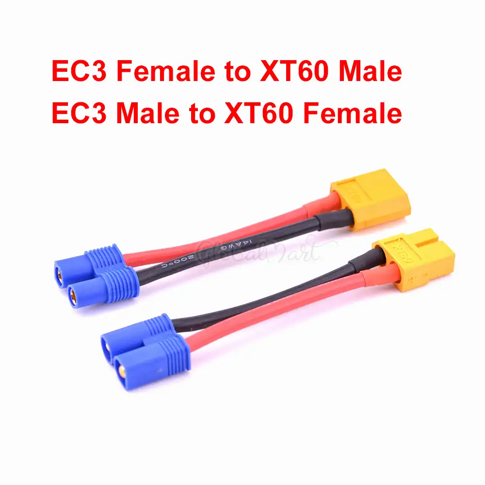 1no Deans XT60 Female To Male RC Connector Adapter Drones Quadcopter Lipo ESC