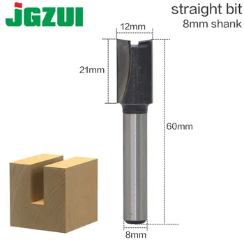 

1pcs 8Shank 2 flute straight bit Woodworking Tools Router Bit for Wood Tungsten Carbide endmill milling cutter