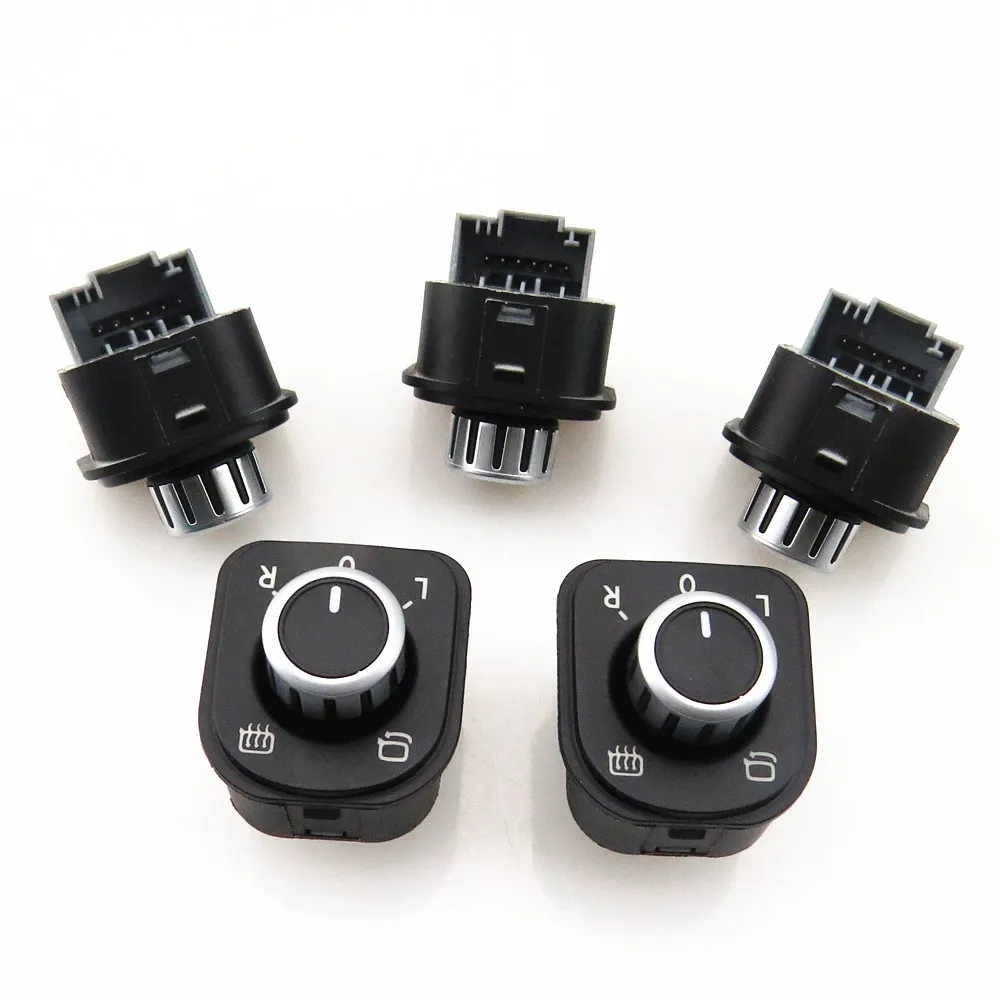 

SCJYRXS Driver Side View Mirror Fold Switch Knob For Passat B6 3C Golf MK5 MK6 Sricocco Tiguan Rabbit 5K0959565 5ND959565A