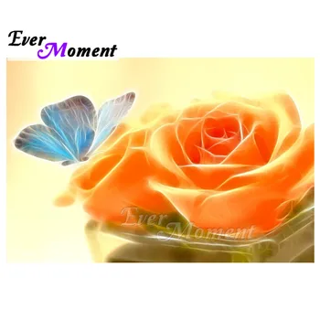 

Ever Moment Diamond Painting Full Square Drill Flower Home Decoration Cross Stitch Diamond Embroidery Mosaic Rhinestone S2F2090