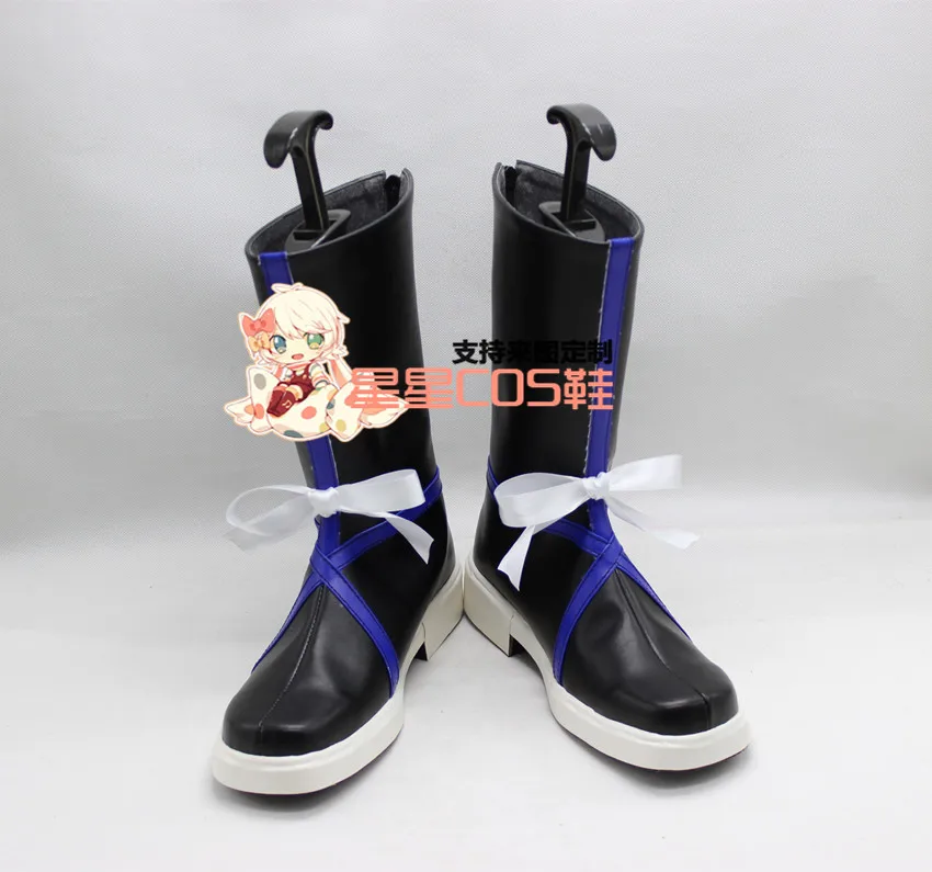 

Touken Ranbu Tonbokiri Black Cosplay Shoes Boots X002