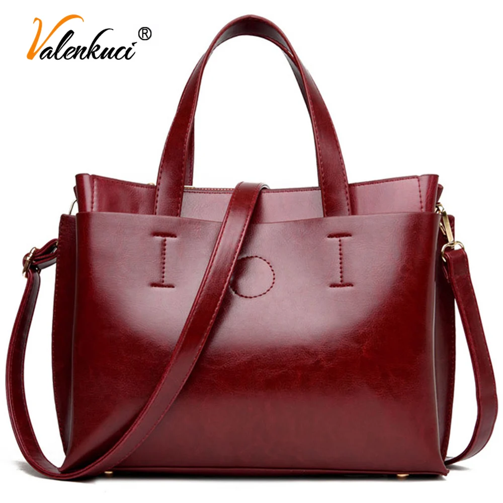 

2018 Ladies Hand Bags Famous Brand Tote Bags Handbags Women Fashion Black Women Leather Shoulder Bag Women Bags Purse SD-743