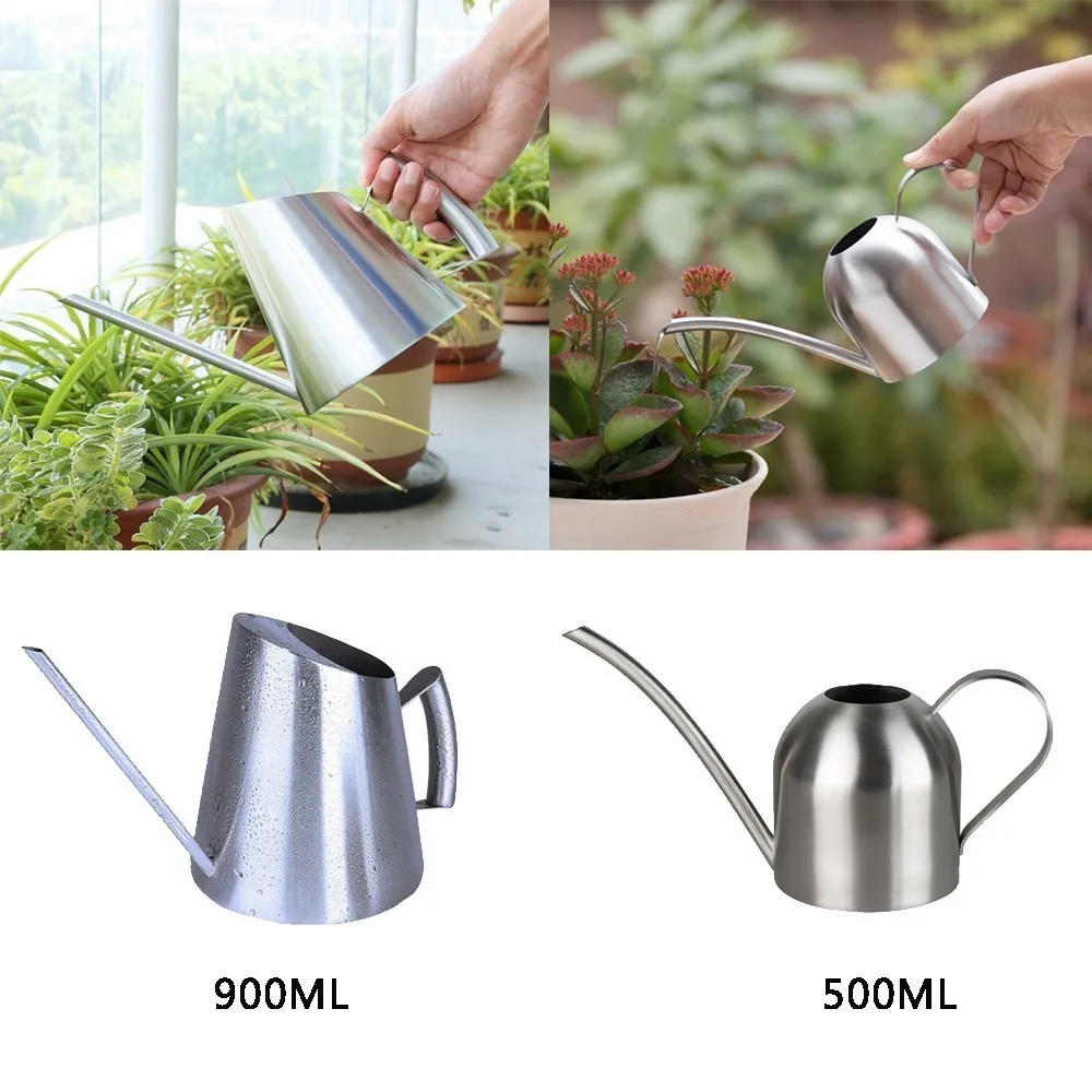 

Watering Can Solid Stainless Steel Pot Long Spout Small Indoors Home Plant Pot bottle Watering Device meaty bonsai garden tool