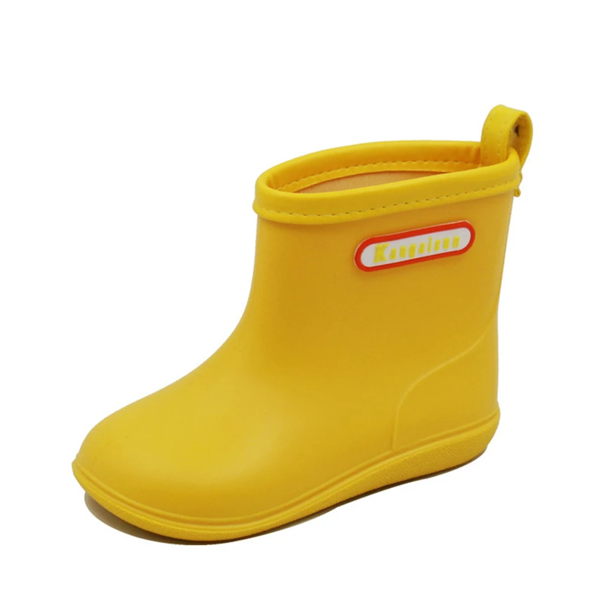 7Color 2018 Kids Rubber Rain Boots for Boys Baby Girls Waterproof