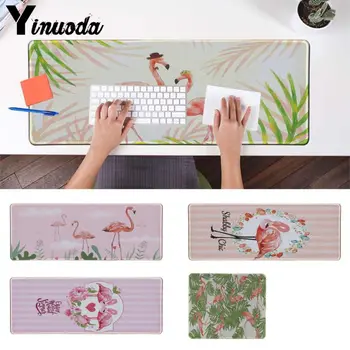 

Yinuoda Your Own Mats Flaming Flamingos Large Mouse pad anime PC Computer mat Natural Rubber Gaming mousepad Desk Mat