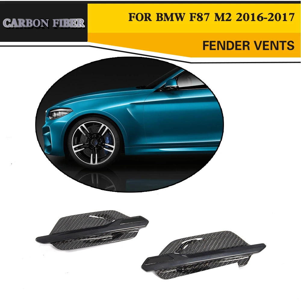 

Carbon Fiber Side Fender Air Intake Flow Vents for BMW 2 Series F87 M2 Base Coupe 2-Door 2016-2017