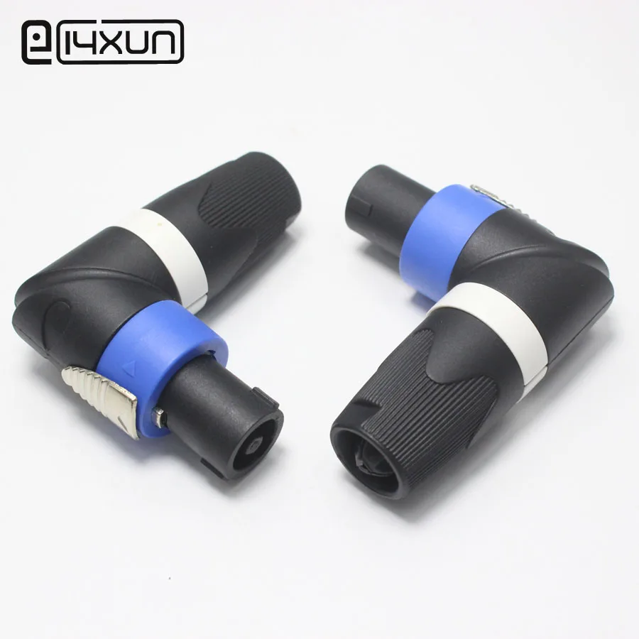 Connettori Speakon NL4FC PNGKNYOCN - Kit 2 Paia, 4 Pin, Per Altoparlanti Audio Professionali