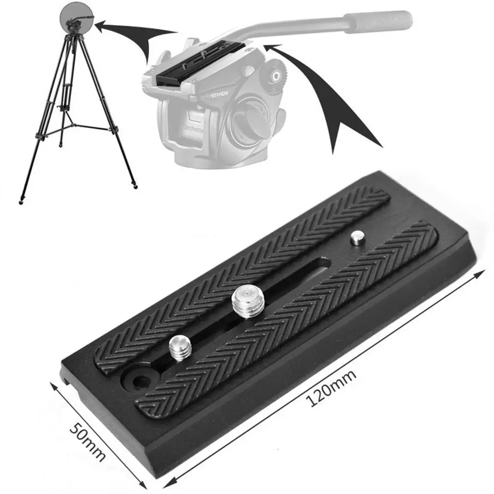 

Quick Release Plate 501PL Rapid Connect Base Extension Board for Manfrotto 501 503 701HDV MH055M0-Q5 Camera Gimbal Accessory