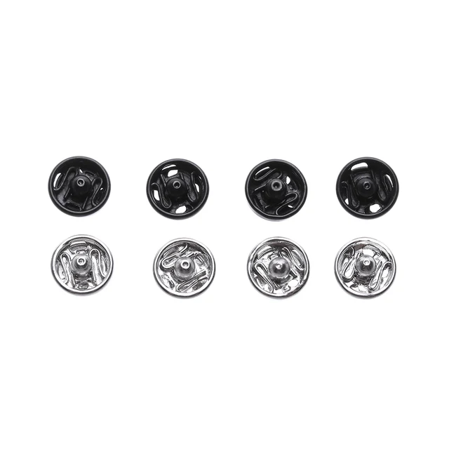 24 Pcs 6mm Mini Buttons Buckles for DIY Doll Clothes Tiny Metal Buckle Invisible Snap for 1/6 Doll Clothing Sewing Accessories 3