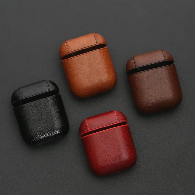 Чехол для наушников Apple Airpods 1 2 аксессуары AirPods чехол ключей роскошный кожаный