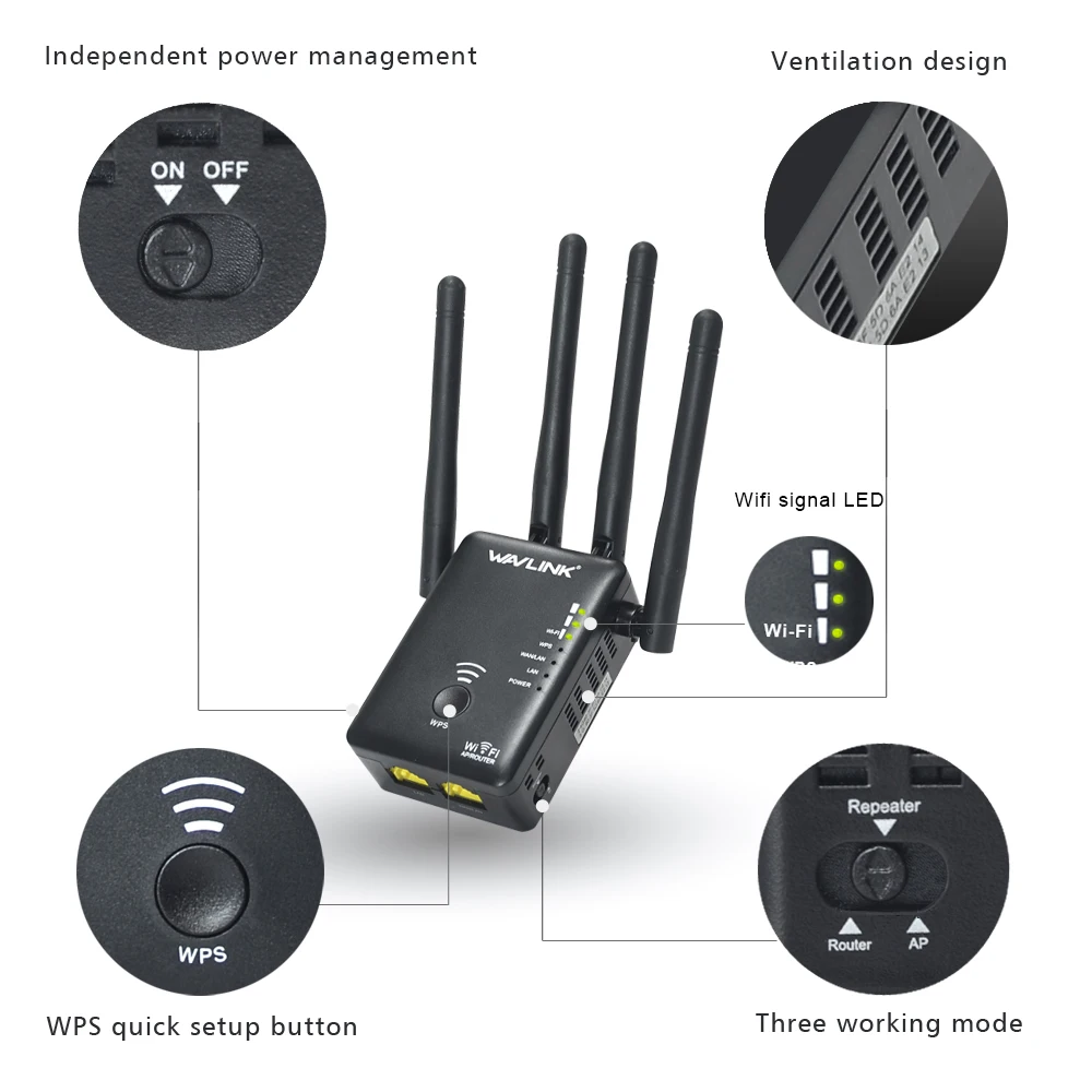 Wavlink AC1200 wireless wifi repeater/amplifier/Router
