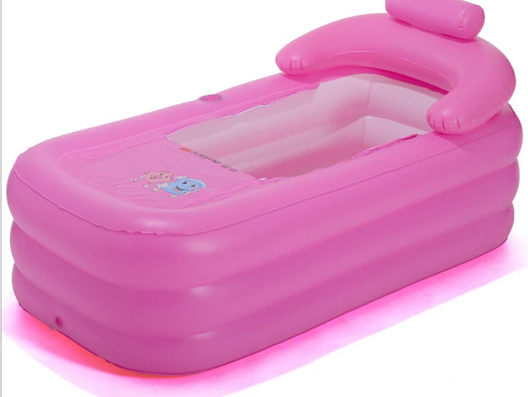 Adult Spa folding Portable bathtub inflatable bath tub with cushion