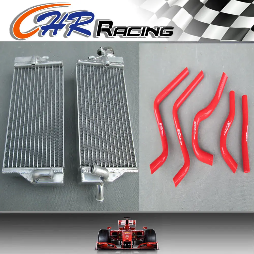 Алюминиевый радиатор и красный шланг для HONDA CR 125 R CR125 2 тактный 2003|radiator for honda|cr