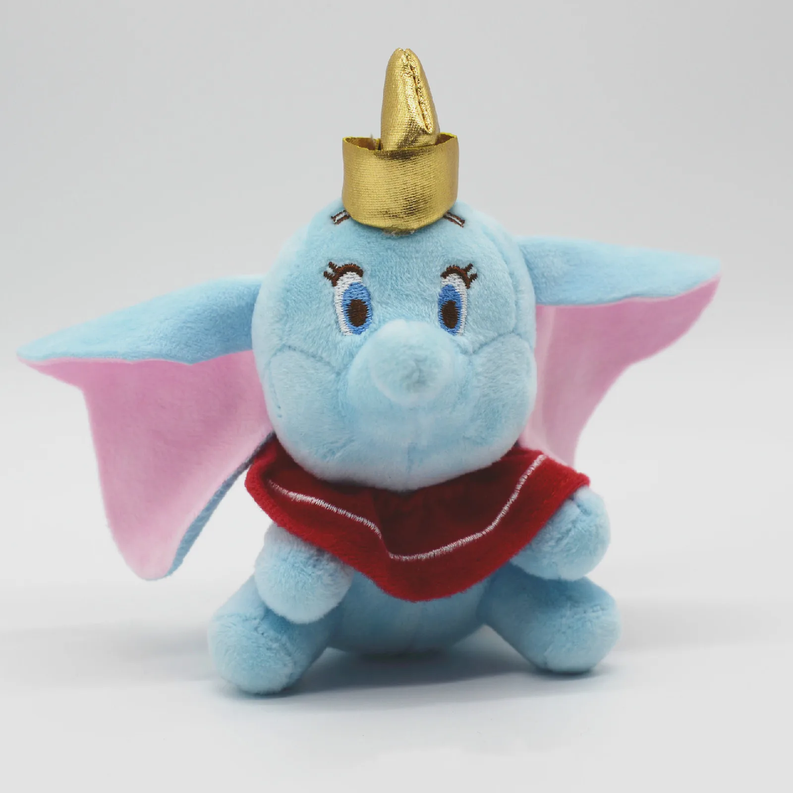 

12cm New dumbo stuffed animal Plush Toy small pendant lovely mini cartoon elephant doll Presents for children Key chain