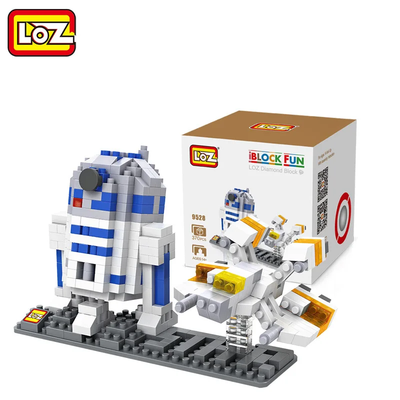 

LOZ Blocs Briques Blocs D'action Figure Jouets R2D2 Jouet Robot Kit R2-D2 Modele Diamant Nano Block Batiments Chaude Jouets