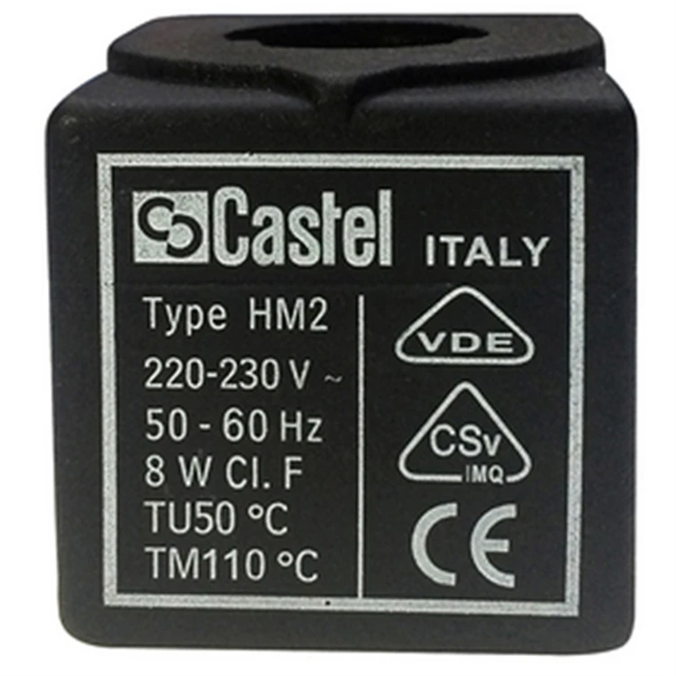 Катушка Castel 9100/RA6 типа HM2 220V ~ 230V 8W для охлаждения электромагнитного