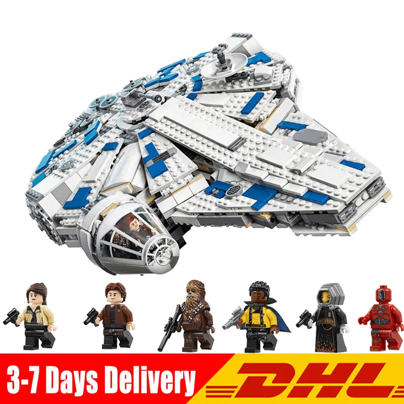 

2018 Star War The Kessel Run Millennuim Falcon Set Building Blocks Bricks DIY Toys Christmas Gifts Compatible LegoINGlys 75212
