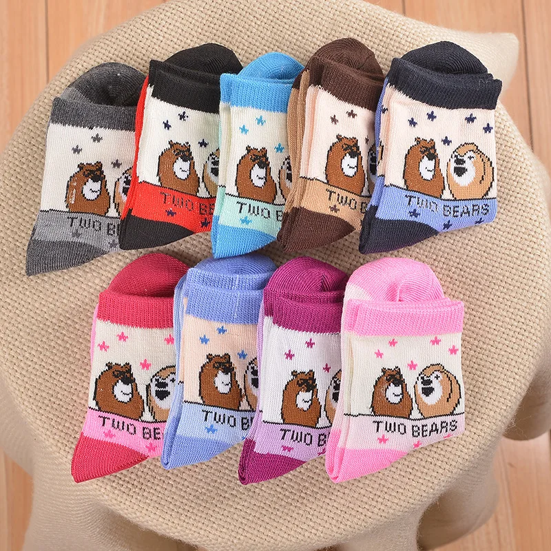 6 пар детских модных носков новые весенне-осенние хлопковые носки с милым рисунком динозавра для мальчиков, носки для девочек от 2 до 12 лет, детские носки - Цвет: 4