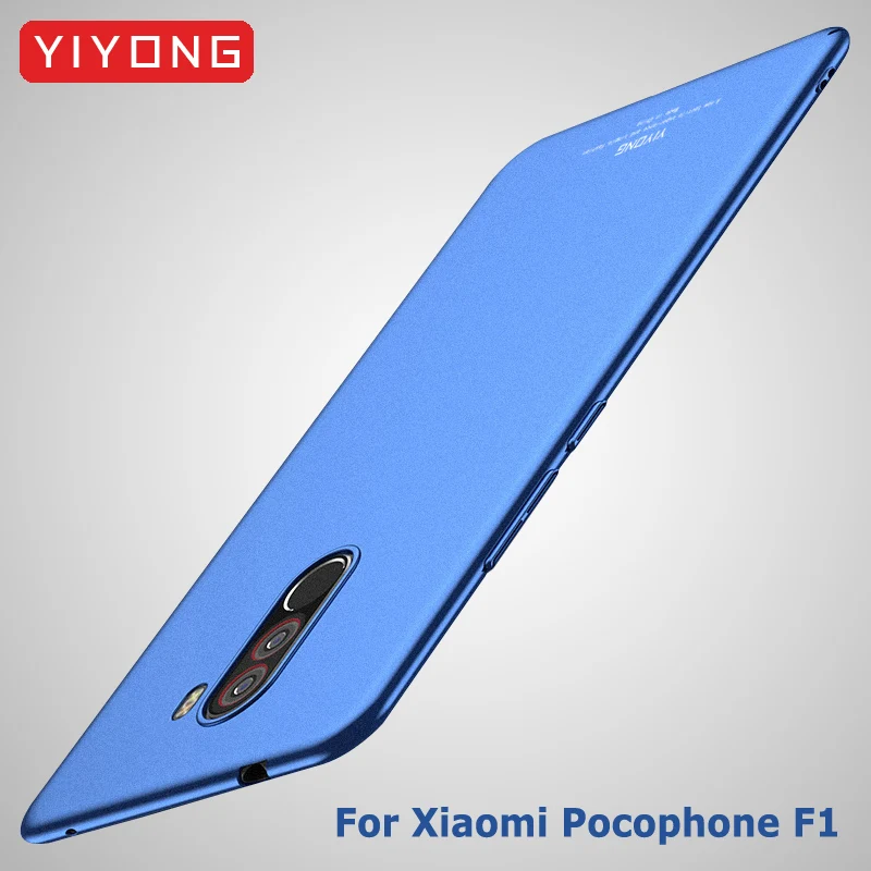 Pocophone F1 чехол YIYONG тонкий матовый чехол для Xiaomi Pocophone F1 Global чехол Pocofone F1 Жесткий PC чехол для Xiomi Poco F1 чехол