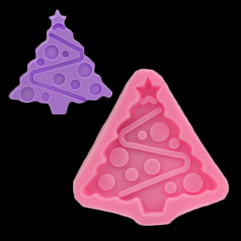 Diy Christmas Tree Cake Decoration Mold Sugar Candy Chocolate Mold