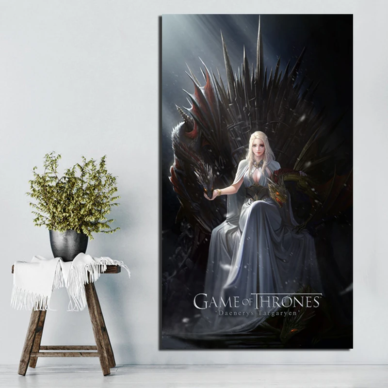

Game Of Thrones Daenerys HD Wall Art Canvas Painting Posters Prints Modern Painting Wall Picture For Living Room Home Decoration
