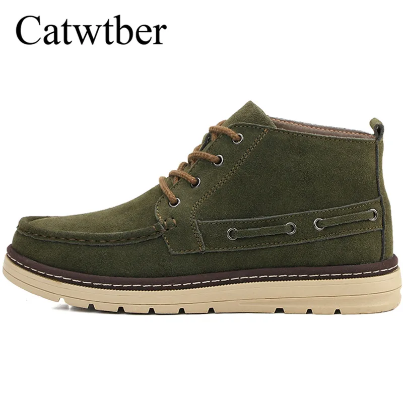 

Catwtber Spring Martin Boots Men Work Fashion Retro Leisure Boot Lace-Up Brand Designer Handmade Men Shoes PU 2018 Motorcycle
