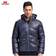 MALIDINU 2019 Men Down Jacket Winter Down Coat Brand Thick Warm Winter Jacket Men 70%White Duck Down Shiny Down Jacket Men Wear watership down