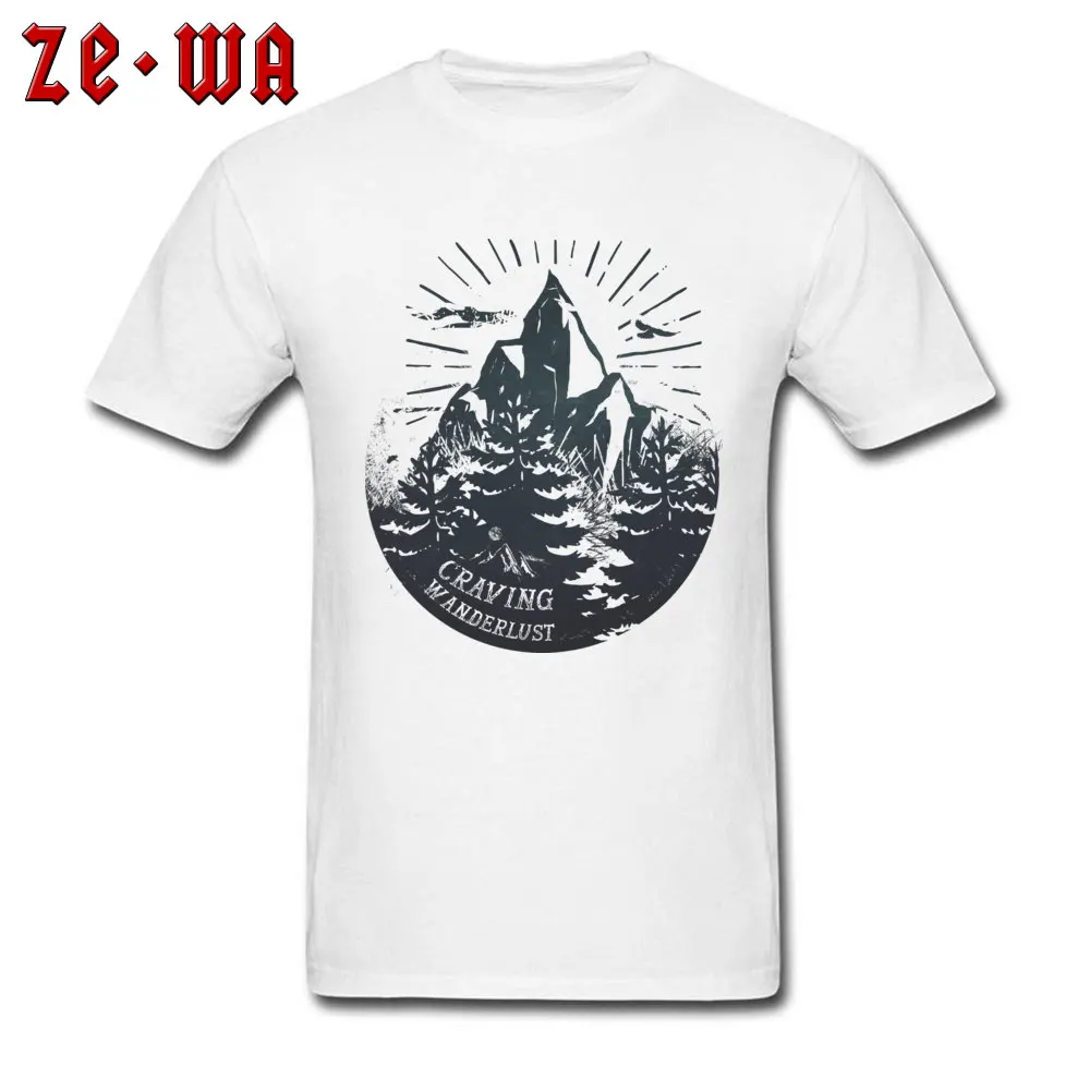 

Adventure TShirt Men Craving Wanderlust T Shirt Mountains T-Shirt Hipster Travelling Clothes Nature Logo Tee Shirt Free Shipping